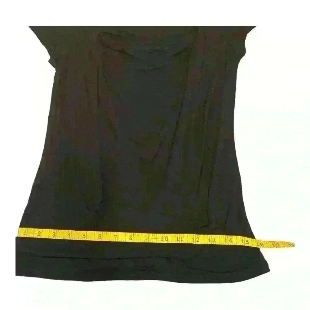 CAbi black drape neck top. - Picture 5 of 6